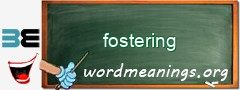 WordMeaning blackboard for fostering